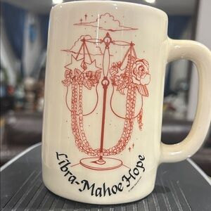 KavaCraft and Red Libra Mug-  vintage made in Hawaii. Sat on shelf